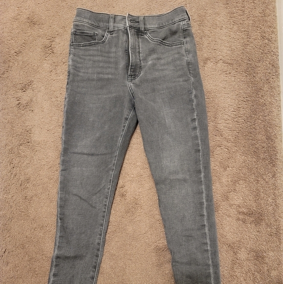 Express Skinny High-Rise Black Jeans, Sz 4 Long